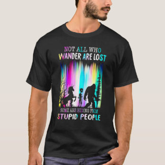 Niet iedereen die de wand kwijt is, sommigen houde t-shirt