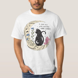 Niet iedereen die de wand kwijt is t-shirt