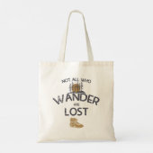 Niet iedereen die de wand kwijt is tote bag (Achterkant)
