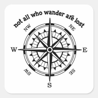Niet iedereen die de wand kwijt is vierkante sticker
