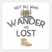 Niet iedereen die de wand kwijt is vierkante sticker (Voorkant)