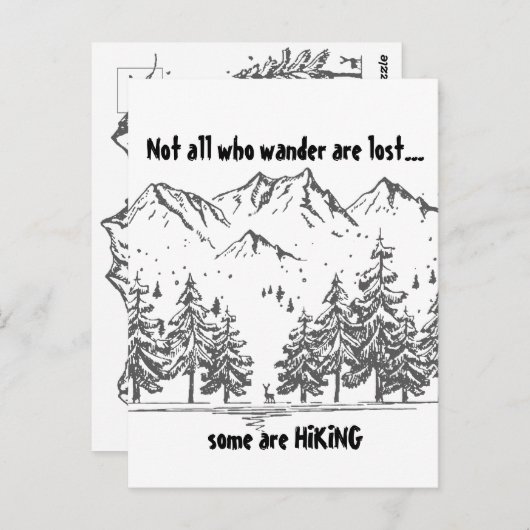 Niet iedereen die de Wander verliest alvorens Quot Briefkaart (Voorkant / Achterkant)