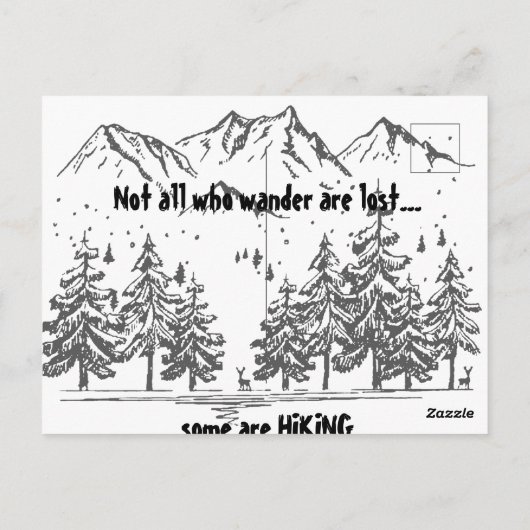 Niet iedereen die de Wander verliest alvorens Quot Briefkaart (Achterkant)