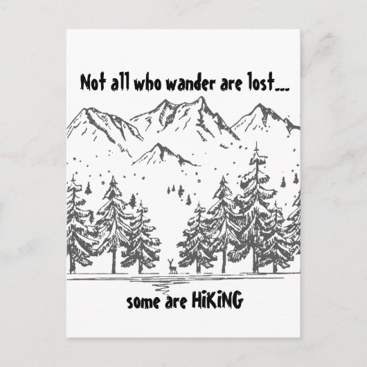 Niet iedereen die de Wander verliest alvorens Quot Briefkaart (Voorkant)