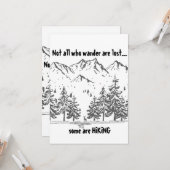 Niet iedereen die de Wander verliest alvorens Quot Kaart (Voorkant / Achterkant in situ)