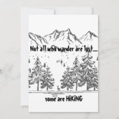 Niet iedereen die dwaalt is verloren Leuk WANDEL C Kaart (Achterkant)