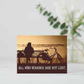 Niet iedereen die dwaalt is verloren - Quote Card Briefkaart (Staand voorkant)