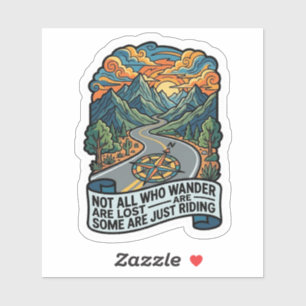 Niet iedereen die dwaalt is verloren, sommigen rij sticker