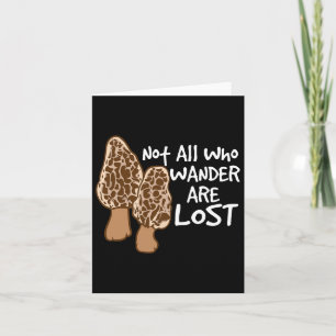 Niet iedereen die dwalen zijn verloren Morel jacht Kaart