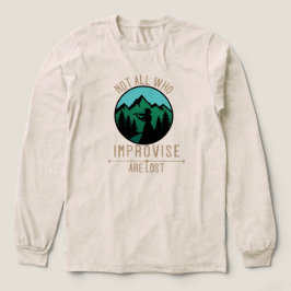 Niet iedereen die improviseert is verloren Tri-Blend shirt