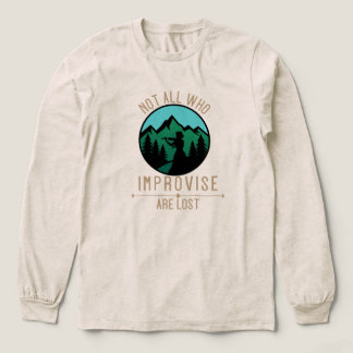 Niet iedereen die improviseert is verloren Tri-Blend shirt