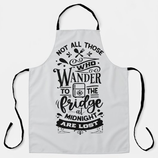 Niet iedereen die naar de vriendschap wil... schort (Voorkant)