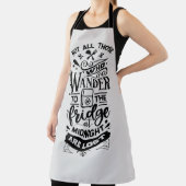 Niet iedereen die naar de vriendschap wil... schort (Insitu)