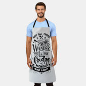 Niet iedereen die naar de vriendschap wil... schort (Gedragen)