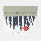 Niet iedereen die Natuur Moderne Colorblock wander Fleece Deken (Voorkant (Horizontaal))