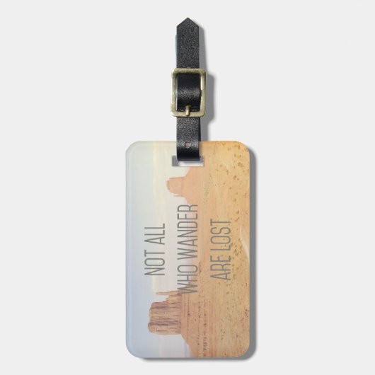 Niet iedereen die op Bagagelabel loopt (Voorkant verticaal)