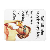 Niet iedereen die van koffie houdt Retro Magneet (Horizontaal)