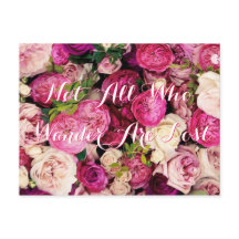 Niet iedereen die wander