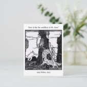 Niet iedereen die wander kwijt is, Kay Nielsen Briefkaart (Staand voorkant)