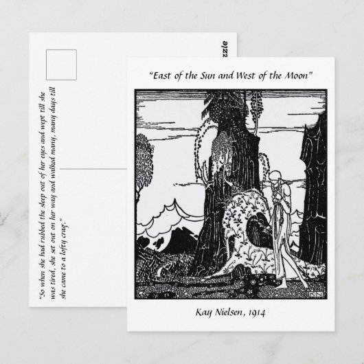 Niet iedereen die wander kwijt is, Kay Nielsen Briefkaart (Voorkant / Achterkant)