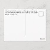 Niet iedereen die wander kwijt is, Kay Nielsen Briefkaart (Achterkant)