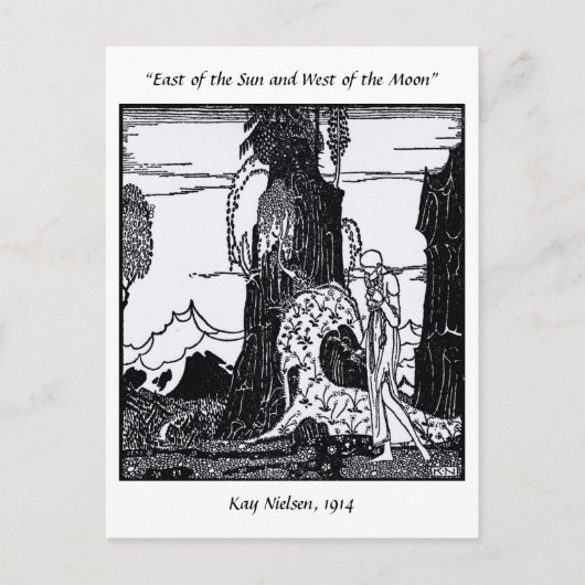 Niet iedereen die wander kwijt is, Kay Nielsen Briefkaart (Voorkant)