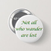 Niet iedereen die wander ronde button 5,7 cm (Voorkant /achterkant)