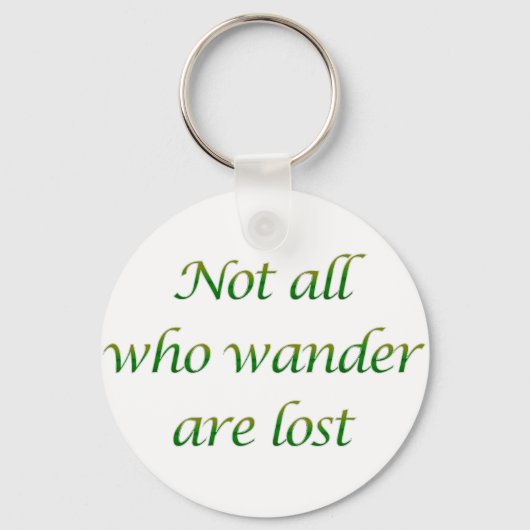 Niet iedereen die wander sleutelhanger (Voorkant)