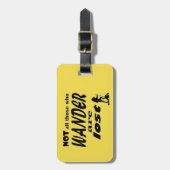 Niet iedereen die wander verliest - Bagagelabel (Voorkant verticaal)