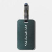 Niet iedereen die wander verliest citaat | BAGAGEL Bagagelabel (Achterkant verticaal)