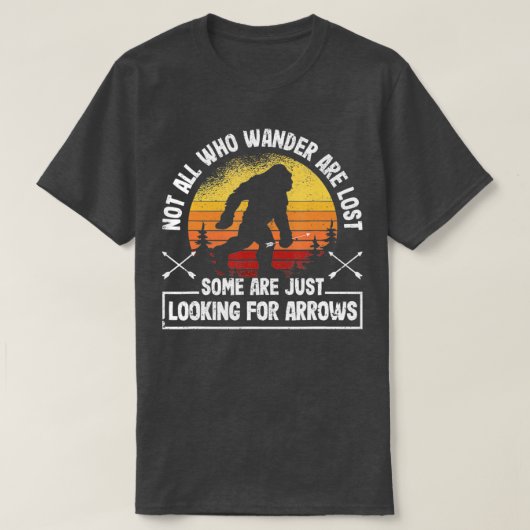 Niet iedereen die wander verliest Funny Archery Bi T-shirt (Design voorkant)