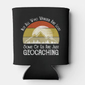 Niet iedereen die wander verliest, grappige geocac blikjeskoeler (Achterkant)