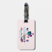 Niet iedereen die wander verliest, is de Bohemen-w Bagagelabel (Achterkant verticaal)