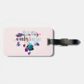 Niet iedereen die wander verliest, is de Bohemen-w Bagagelabel (Achterkant horizontaal)