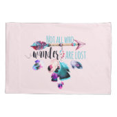 Niet iedereen die wander verliest, is de Bohemen-w Kussensloop (Achterkant)