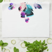 Niet iedereen die wander verliest, is de Bohemen-w Theedoek (Gevouwen)