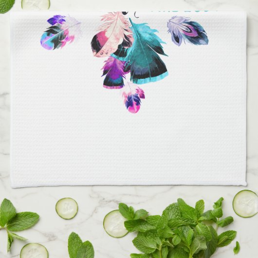 Niet iedereen die wander verliest, is de Bohemen-w Theedoek (Gevouwen)