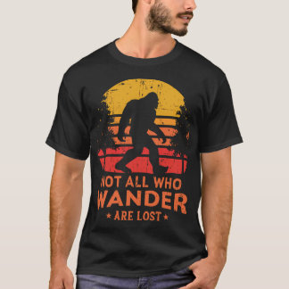 Niet iedereen die wander verliest is een groot voe t-shirt
