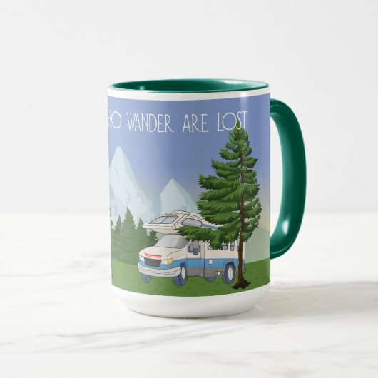 Niet iedereen die wander verliest Mok (Voorkant rechts)