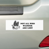 Niet iedereen die wander verliest Morel Bumperstic Bumpersticker (Op auto)
