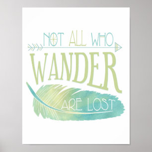 Niet iedereen die wander verliest Poster