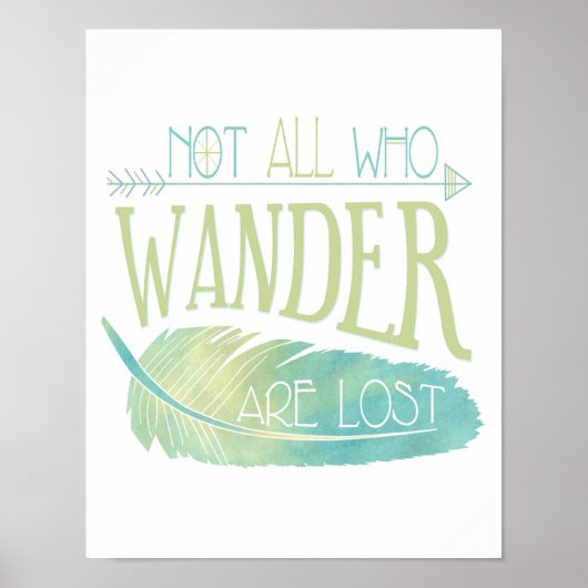 Niet iedereen die wander verliest Poster (Voorkant)