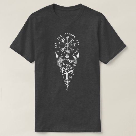 Niet iedereen die wander verliest symbolische Viki T-shirt (Design voorkant)