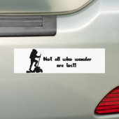 Niet iedereen die wast... bumpersticker (Op auto)