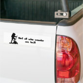 Niet iedereen die wast... bumpersticker (Op Truck)