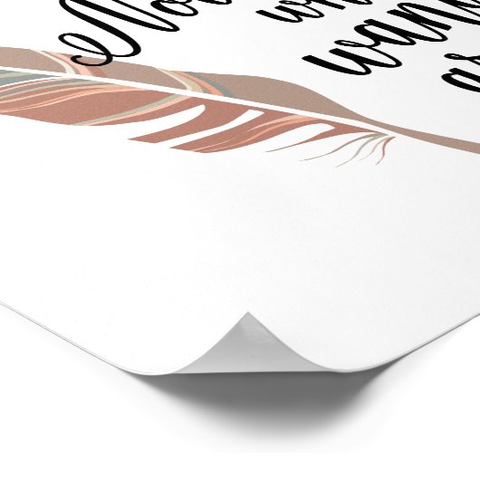 Niet iedereen die wast is de verloren drukken van  poster (Hoek)