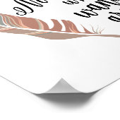 Niet iedereen die wast is de verloren drukken van  poster (Hoek)