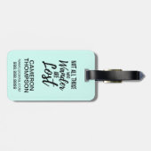 Niet iedereen die wast, is verloren bagagelabel (Achterkant horizontaal)