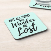 Niet iedereen die wast, is verloren bier onderzetter (Linkerzijde)