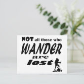 Niet iedereen die wast, is verloren briefkaart (Staand voorkant)